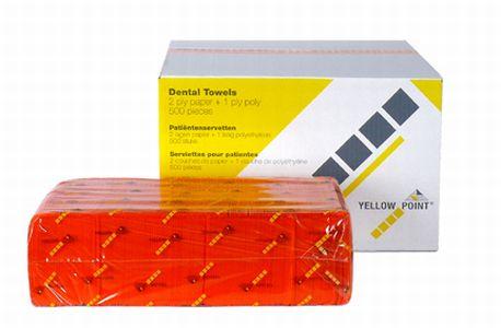 Coated patientserviet 33x44 cm 4x125 stk Orange