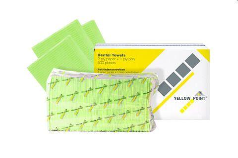 Coated patientserviet 33x44 cm 4x125 stk Lime