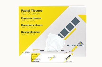 Ansigtsserviet 2-lags 1x100 ark hvid