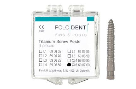 Titanium rodskrue XL-6 14x1.80 mm 6 stk*