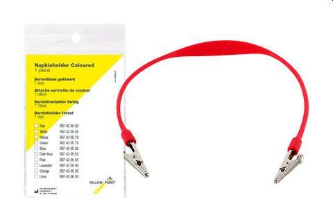 Servietholder rød plast*