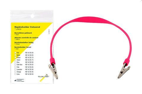 Servietholder pink plast*