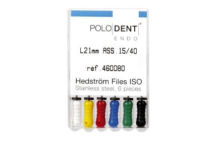 Hedstrøm fil 6 stk 21 mm nr 15-40*