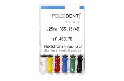 Hedstrøm fil 6 stk 25 mm nr 15-40*
