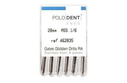 Gates rodbor 6 stk 28 mm str 1-6 ass