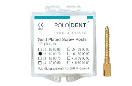 Guld rodskrue L-2 12x1.20 mm 12 stk*