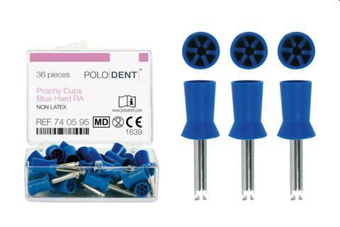 Gummikop RA med lameller latexfri 36 stk blå hård*
