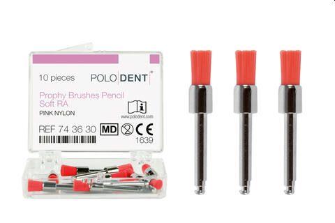 Polerbørste RA 10 stk pink blød*