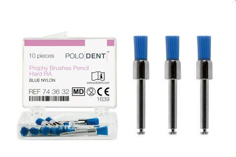 Polerbørste RA 10 stk blå hård*