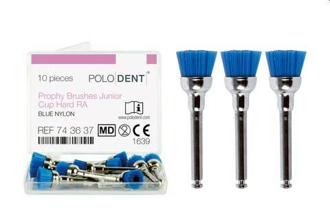 Polerbørste junior RA 10 stk blå hård*