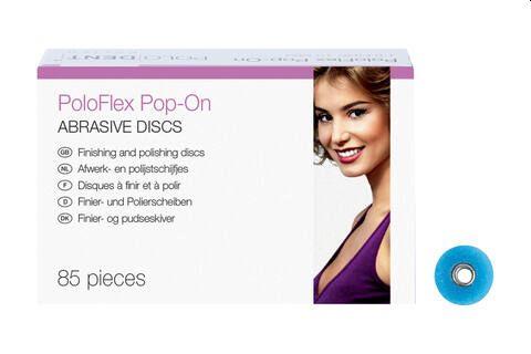 PoloFlex Pop-on Ø 10 mm grov blå 85 stk