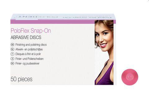 PoloFlex Snap-on Ø 10 mm fin pink 50 stk*