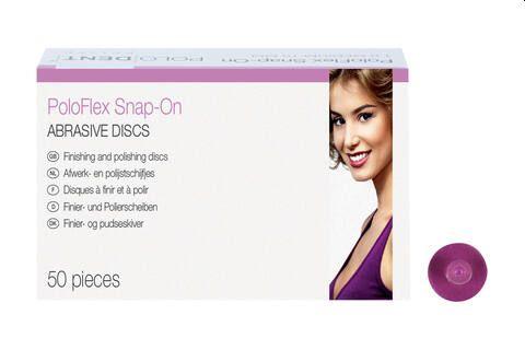 PoloFlex Snap-on Ø 10 mm medium lilla 50 stk*