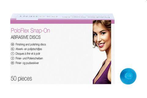 PoloFlex Snap-on Ø 10 mm grov blå 50 stk*