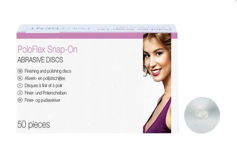 PoloFlex Snap-on Ø 14 mm x-fin hvid 50 stk*