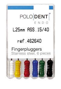 Fingerpluggers håndfile nr. 15-40 25 mm 6 stk*