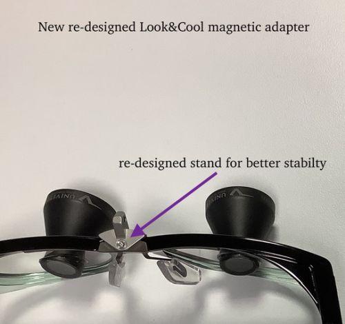 Magnetadapter til montering af Univet LED lys på lupbrille