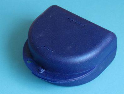 Ortho-box 8x7x4 cm 10 stk mørk metalblå