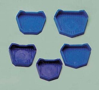 Sokkelform sortiment vertikal rillet 5 stk*