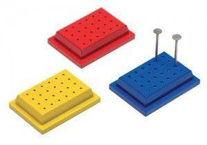 Borholder i aluminium med låg til 24 RA bor blå*