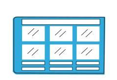 Røntgenrammer klar/blå 50 stk til 6 billeder*
