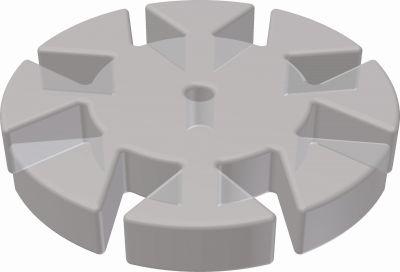 SMD silikonedisc/8 100 stk Klar Ø 0.5 mm