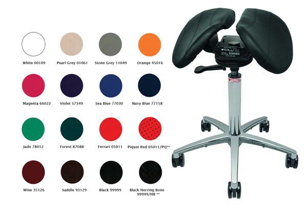 Swingfit sæde piquet red*