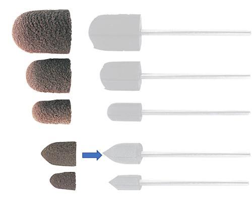 Mandrel til Corrund slibekapper Str. 2 Ø0.7 mm. 1 stk*