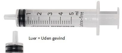 Omnifix luer sprøjte 100 stk 5 ml*