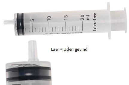 Omnifix luersprøjte 20 ml 100 stk*