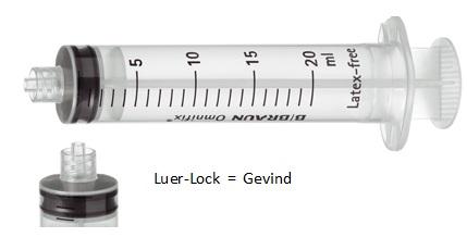 Omnifix luer-lock sprøjte 100 stk 20 ml