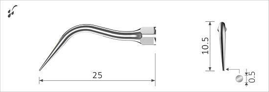 Xpedent spids P4 uden torque nøgle (EMS)*