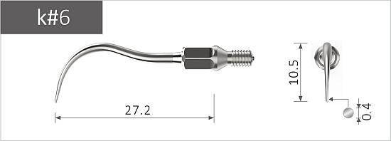 Xpedent spids K nr. 6 uden torque nøgle (SONICflex 2003L)