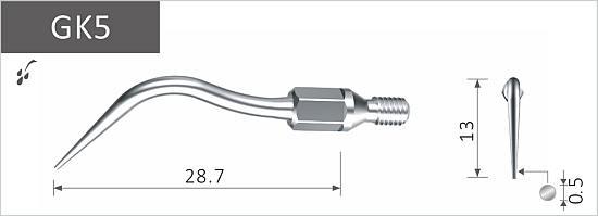 Xpedent spids GK5 uden torque nøgle (SONICflex 2003L)*
