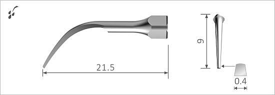 Xpedent spids PS1 uden torque nøgle (Sirona)*
