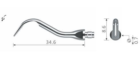 Xpedent spids nr. 39 uden torque nøgle (Amdent)*