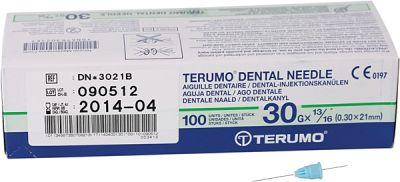 Tubule kanyle 30G Blå gevind 0.3 x 21 mm 100 stk