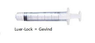 Luer-Lock sprøjte steril 100 stk 2.5 ml