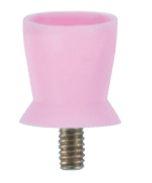 Gummikop Blød Latexfri Kort 100 stk Skrue Rosa