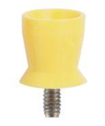 Gummikop X-blød Latexfri Kort 100 stk Skrue Gul