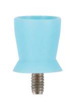 Gummikop Regular Latexfri Kort 100 stk Skrue lyseblå