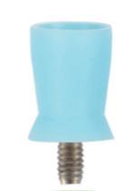 Gummikop Regular Latexfri 100 stk Skruv ljusblå lyseblå*