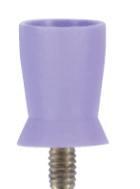 Gummikop Regular Latexfri 100 stk Skrue lavendel