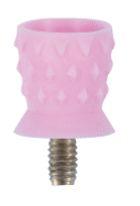 Gummikop TB Blød Latexfri Kort 100 stk Skrue Rosa