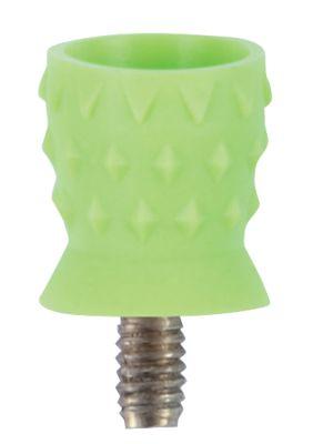 Gummikop TB Blød Latexfri Kort 100 stk Skrue Lime