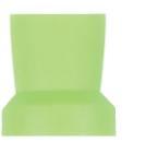 Gummikop Regular Latexfri 100 stk Snap-on Lime