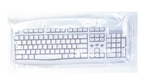 Overtræk til tastatur klar plast 16 x 55 cm. 500 stk*