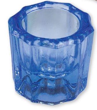 Dappenbæger i glas lys blå