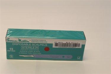 Skalpel nr. 15 steril buet 10 stk