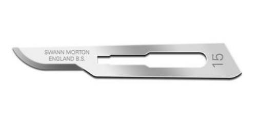 Skalpelblad nr. 15 steril buet 100 stk